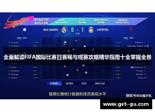 全面解读FIFA国际比赛日赛程与观赛攻略精华指南十全掌握全景 全面解读FIFA国际比赛日赛程与观赛攻略精华指南十全掌握全景