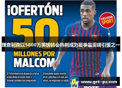 理查利森以5800万英镑转会热刺成为夏季最重磅引援之一 理查利森以5800万英镑转会热刺成为夏季最重磅引援之一